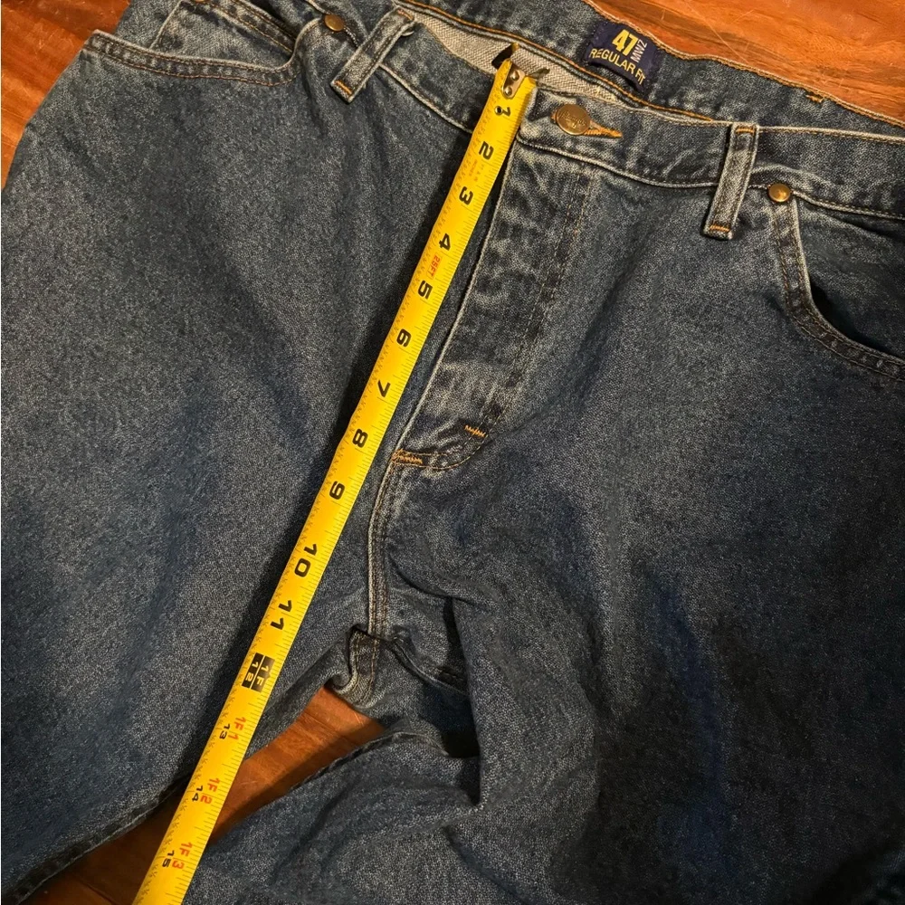 Wrangler Men’s Regular Fit Jeans 34 Dark Wash •‎ Classic Straight Leg (0342)